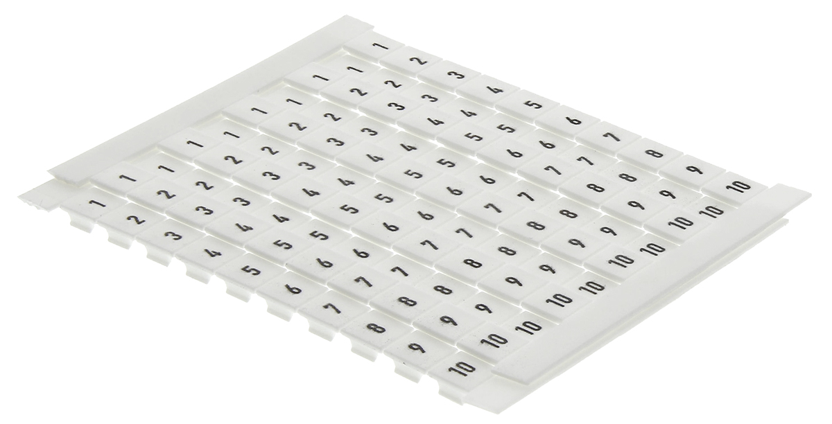 Weidmuller, DEK Terminal Marker for use with  for use with Terminal Blocks