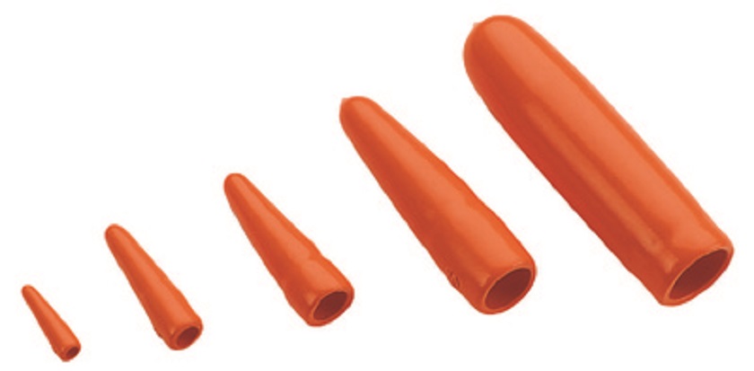 Penta End Cap Orange, Flexible Insulating Material, 15mm