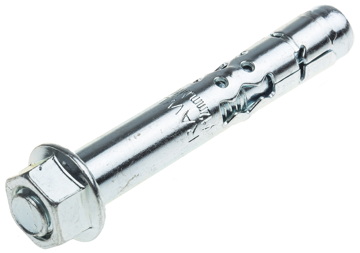 RawlPlug Steel Anchor Bolt M10 x 70mm, 12mm Fixing Hole
