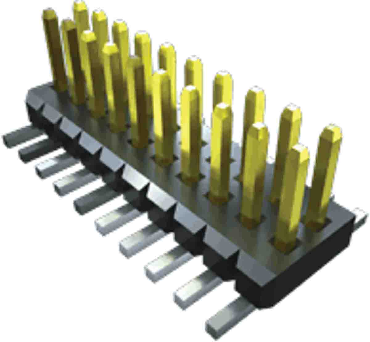 Samtec FTM Series Vertical Surface Pin Header, 8 Contact(s), 1 mm Pitch, 2 Row, Unshrouded