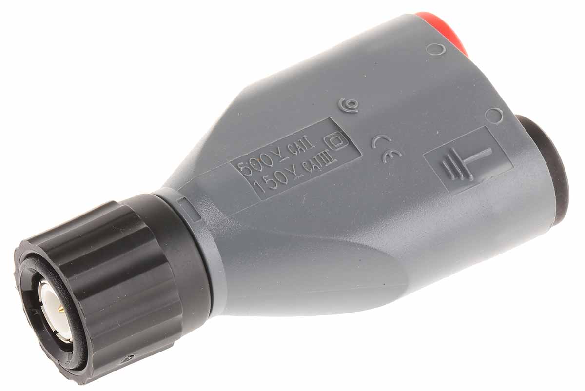 Schutzinger Grey, Male Test Connector Adapter and Nickel Plated - Socket Size: 4 (Dia.)mm