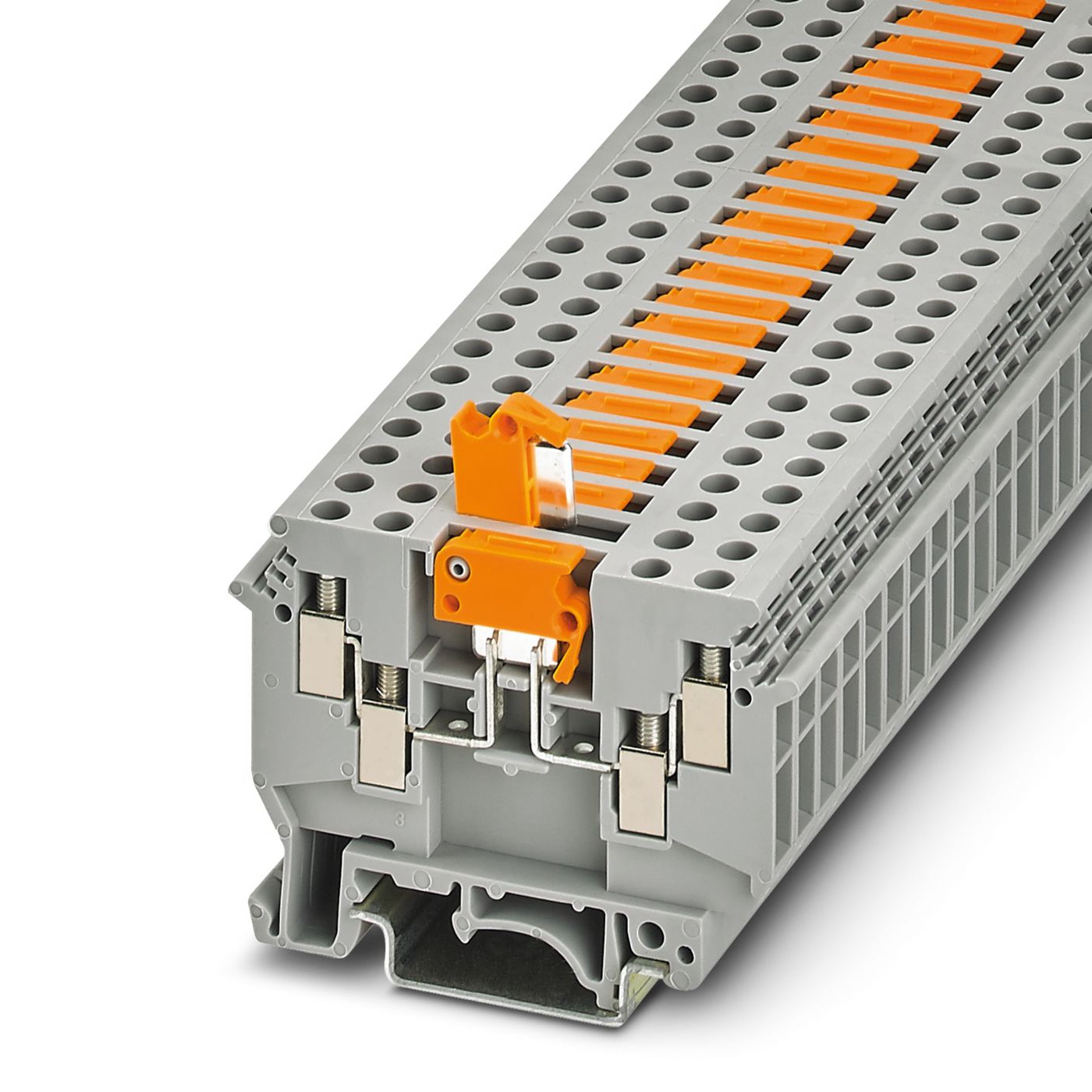 Phoenix Contact 2776044 UDK 4-MTK-P/P MITSPERRE Series Grey, 4mm², 1-Level, Screw Termination