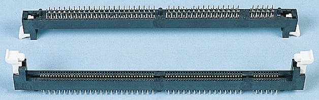 E-TEC 2.54mm Pitch 168 Way, Straight Through Hole Mount DIMM Socket ,3.3 V ,1.0A