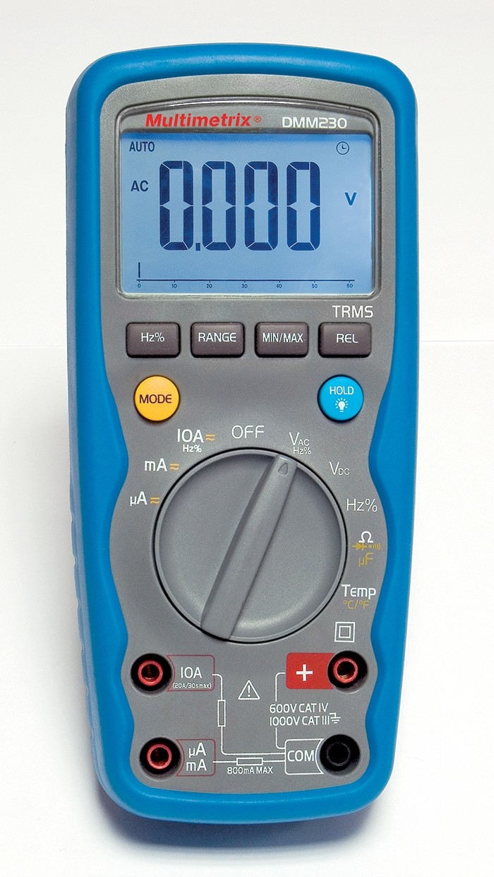 Chauvin Arnoux DMM230 Handheld Digital Multimeter, 10A ac Max, 10A dc Max - RS Calibrated