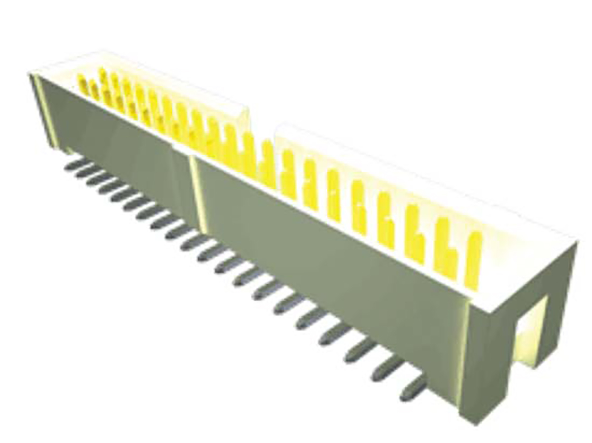 Samtec HTST Series Straight Surface PCB Header, 8 Contact(s), 2.54 mm Pitch, 2 Row, Shrouded