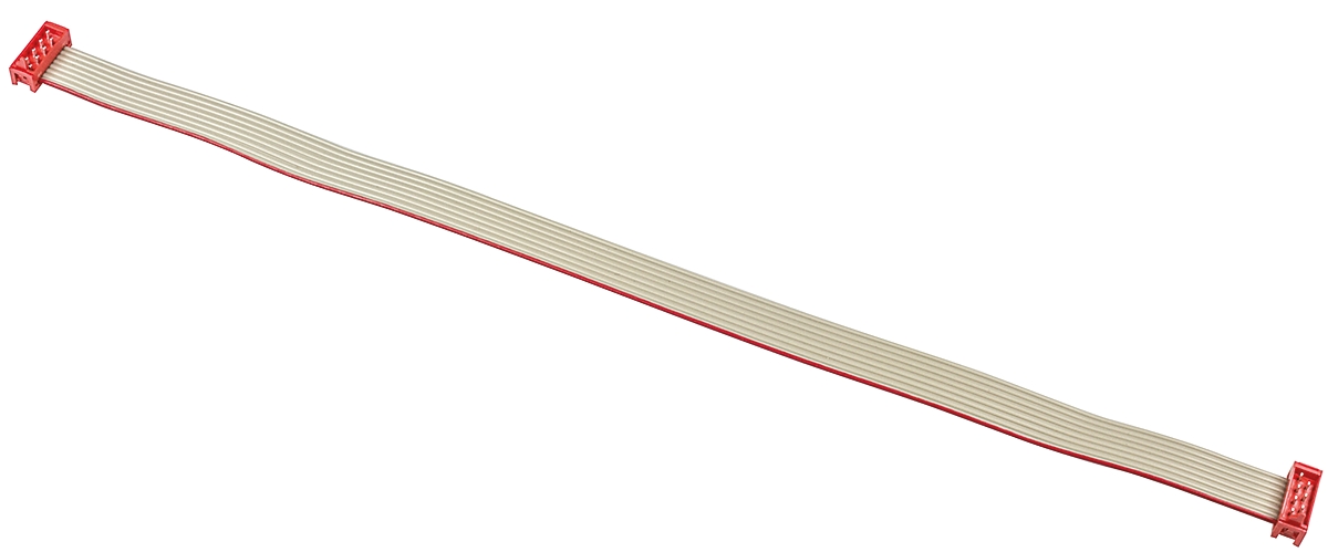 TE Connectivity Micro-MaTch Series Flat Ribbon Cable, 8-Way, 1.27mm Pitch, 250mm Length, Micro-MaTch IDC to Micro-MaTch