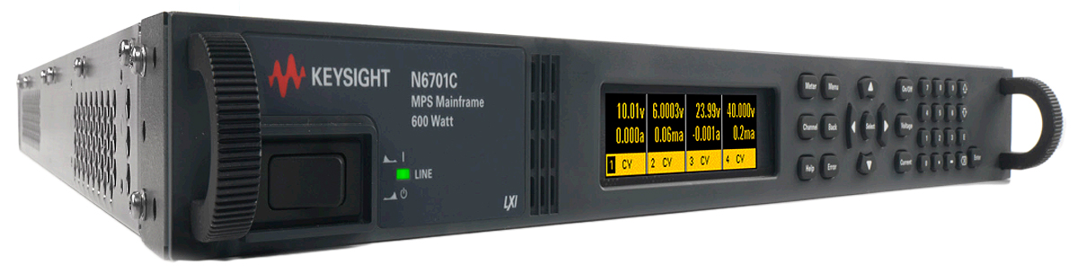 Keysight Technologies N6700 Series Digital Bench Power Supply, 0 → 60V, 10A, 4-Output, 1.2kW