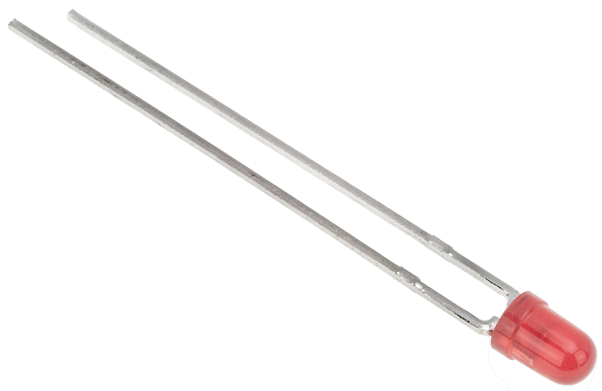 Kingbright2 V Red LED 3mm Through Hole, L-934ID