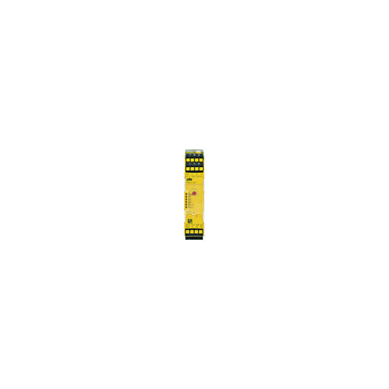 Pilz 751 1 Auxiliary Contacts Safety Relay 24V dc, Single/Dual-Channel 3 Safety Contacts