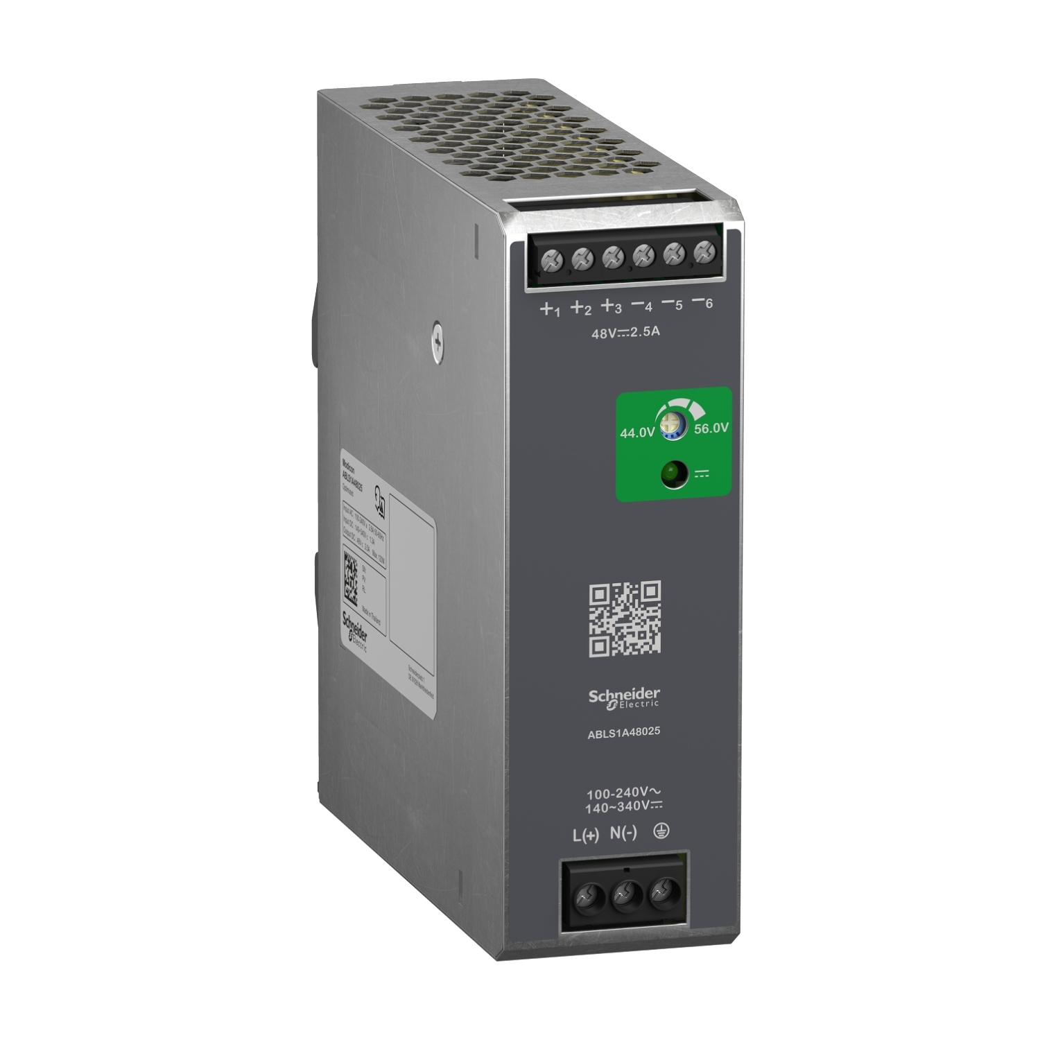 Schneider Electric Modicon Switched Mode DIN Rail Power Supply, 240V ac ac Input, 48V dc dc Output, 2.5A Output, 120W