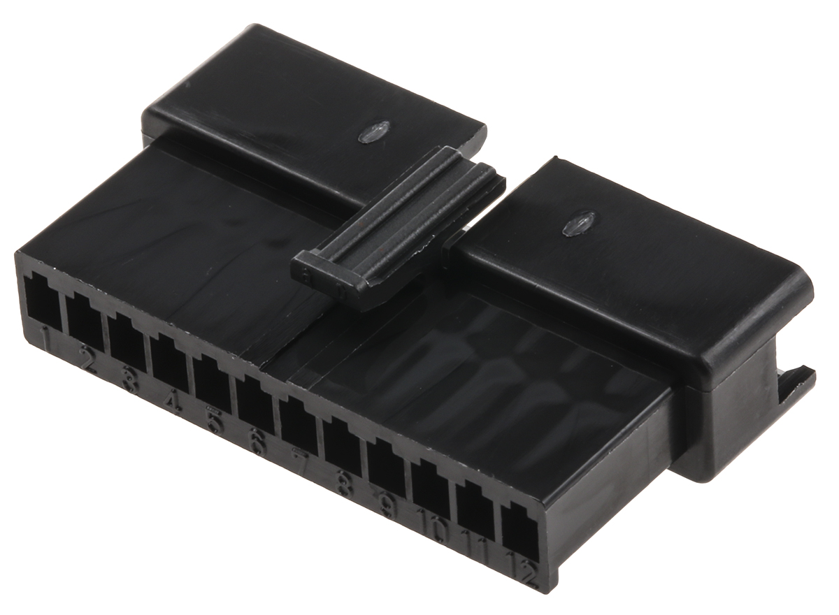 JST Female Connector Housing, 12 Way, 1 Row