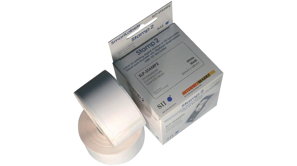 Seiko Instruments SLP White Label Roll, 36mm Width, 67mm Height, 1000Per Pack Qty