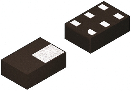 Nexperia PRTR5V0U2F,115, Dual-Element Uni-Directional ESD Protection Array, 6-Pin SOT-886
