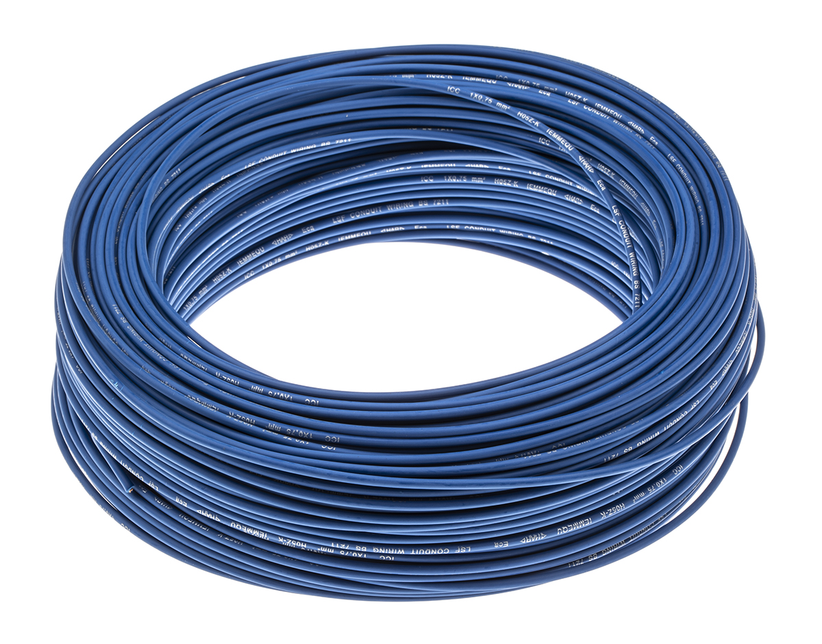 Lapp MULTI-STANDARD SC 2.1 Series Blue 0.5 mm² Hook Up Wire, 22 AWG, 100m, PVC Insulation, 4160114