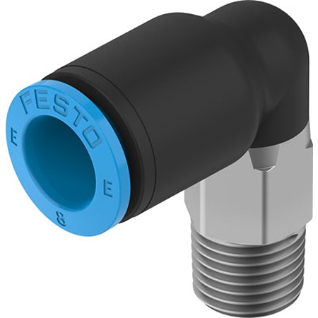 Festo NPQE-L Series Push-in Fitting, Push In 8 mm to Push In 8 mm, Threaded-to-Tube Connection Style,