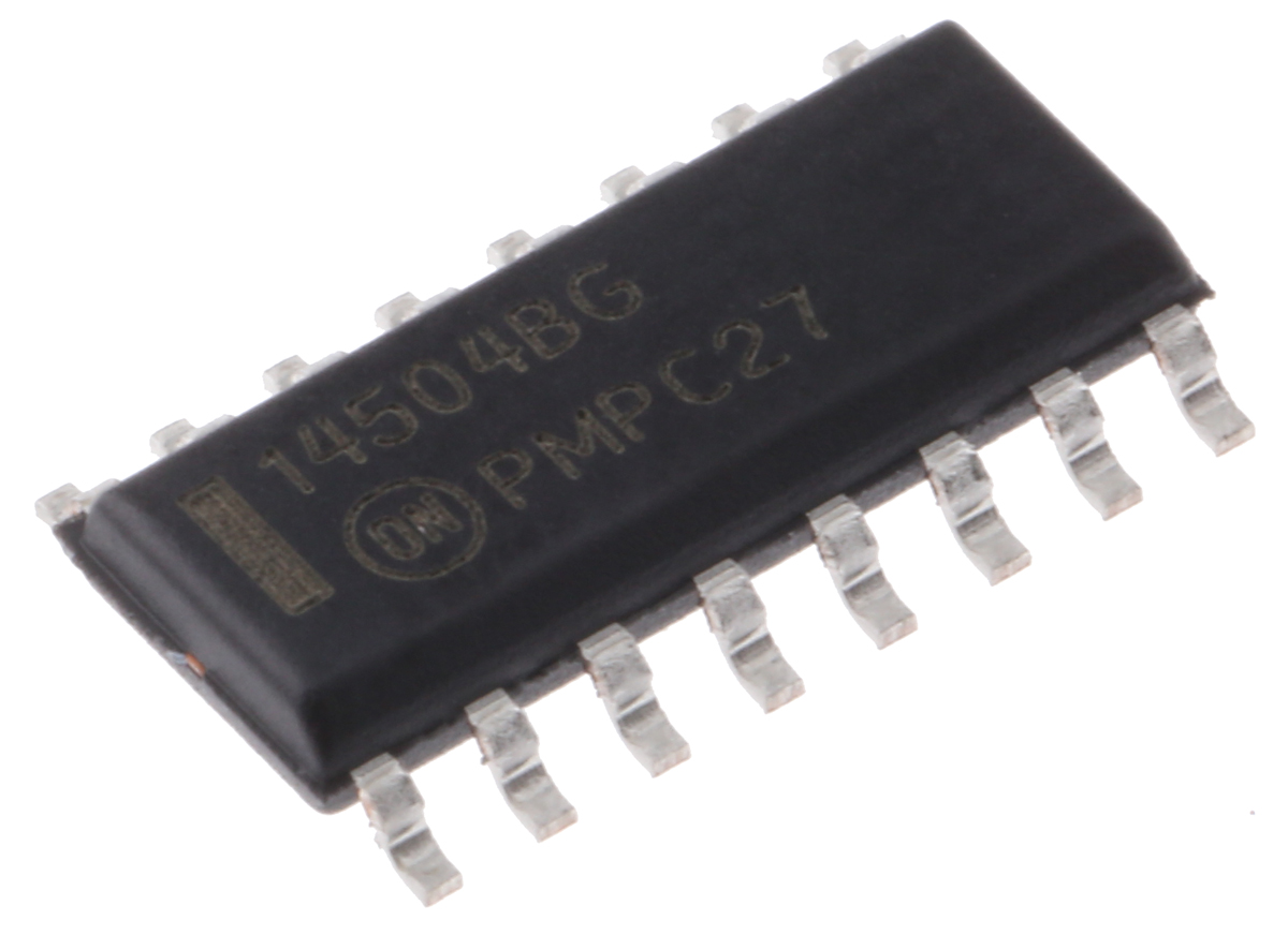onsemi MC14504BDR2G, Logic Level Translator Level Translator CMOS, TTL to CMOS, 16-Pin SOIC