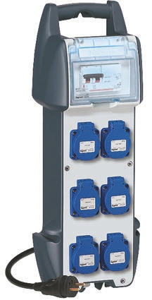 Legrand 3m 6 Socket Type E - French Extension Lead, 230 V