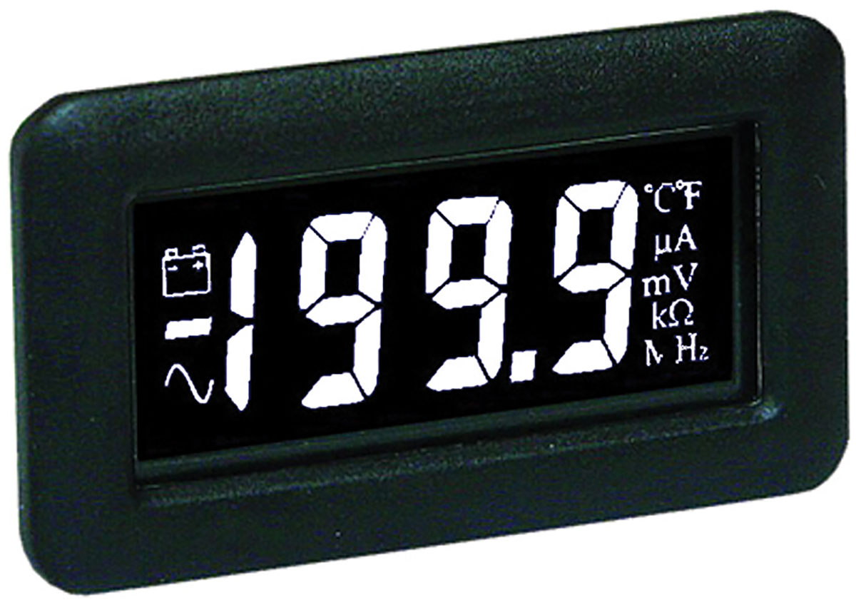 Lascar DPM750S-EB Series Digital Voltmeter DC, LCD Display 3.5-Digits ±0.1 %