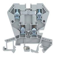 Wieland 57.404.6955.1 - WK 4E/UVB SW/V0 WK 4 E / U / VB Series Black, Double-Level, Screw Termination