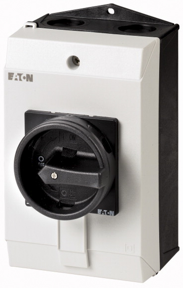 Eaton 3P Pole Surface Mount Isolator Switch - 25A Maximum Current, 13kW Power Rating, IP65