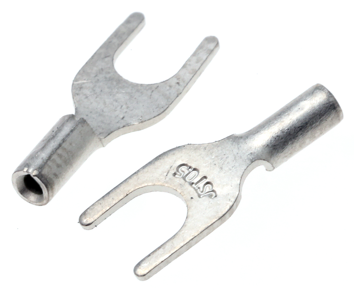 JST Uninsulated Crimp Spade Connector, 0.2mm² to 0.5mm², 26AWG to 22AWG, 3mm Stud Size