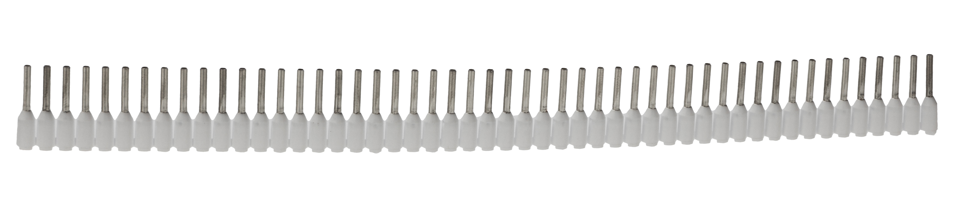 Weidmuller Insulated Crimp Bootlace Ferrule, 8mm Pin Length, 1mm Pin Diameter, 0.5mm² Wire Size, White