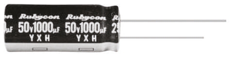 Rubycon 470μF Aluminium Electrolytic Capacitor 25V dc, Radial, Through Hole - 25YXH470MEFC10X16