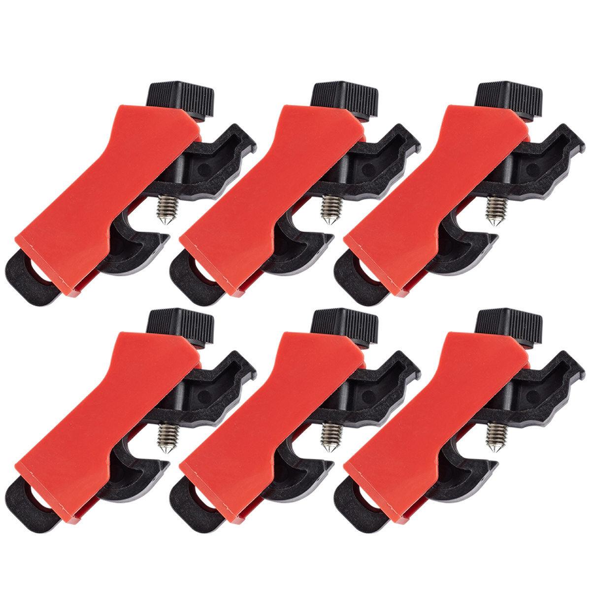 Brady Red 1-Lock Fibreglass Reinforced Nylon Miniature Circuit Breaker Switch Lockouts, 7.14mm Shackle
