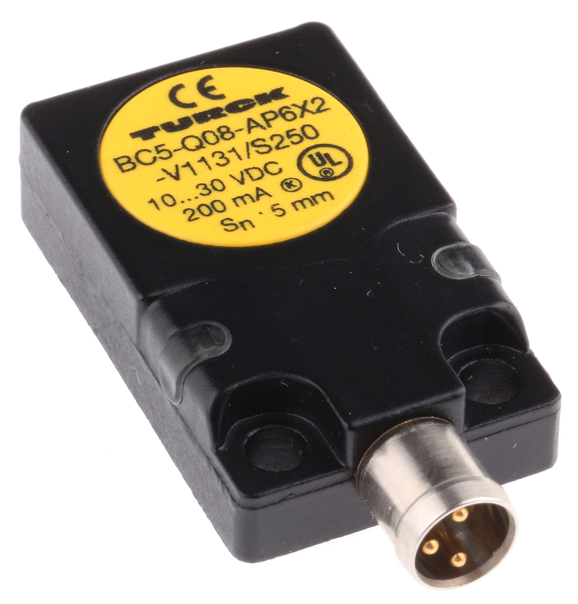 Turck Capacitive Block Proximity Sensor, 5 mm Detection, PNP NO, 10 → 30 V dc