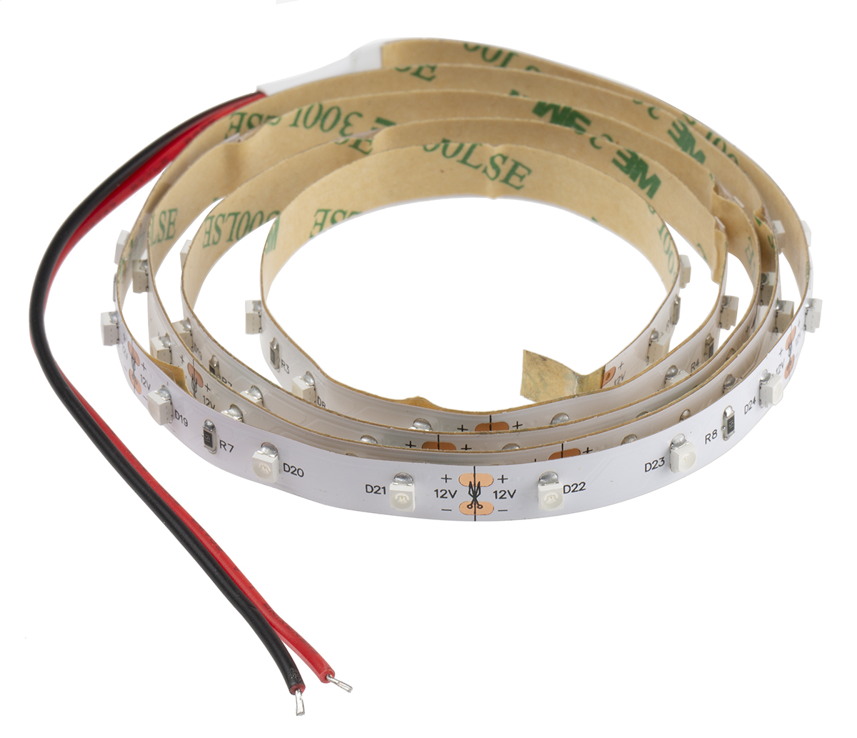 RS PRO 12V Green LED Strip Light, 1m Length