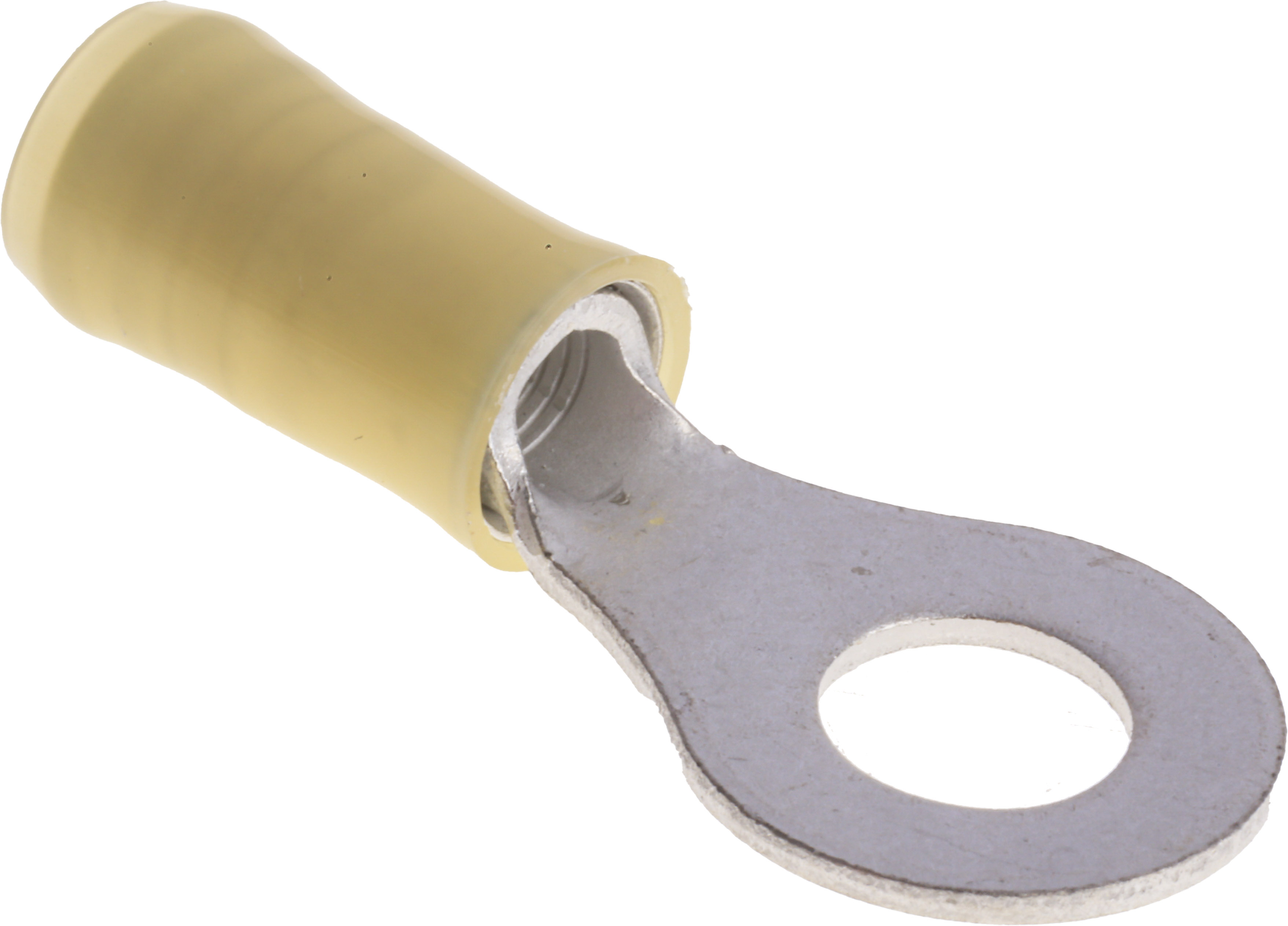 TE Connectivity, PIDG Insulated Ring Terminal, M6 Stud Size, 2.6mm² to 6.6mm² Wire Size, Yellow