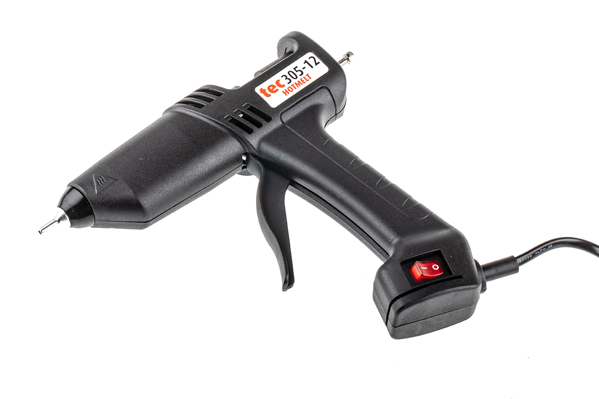 Power Adhesives TEC305 Corded Glue Gun, 150W, 12mm, Euro Plug