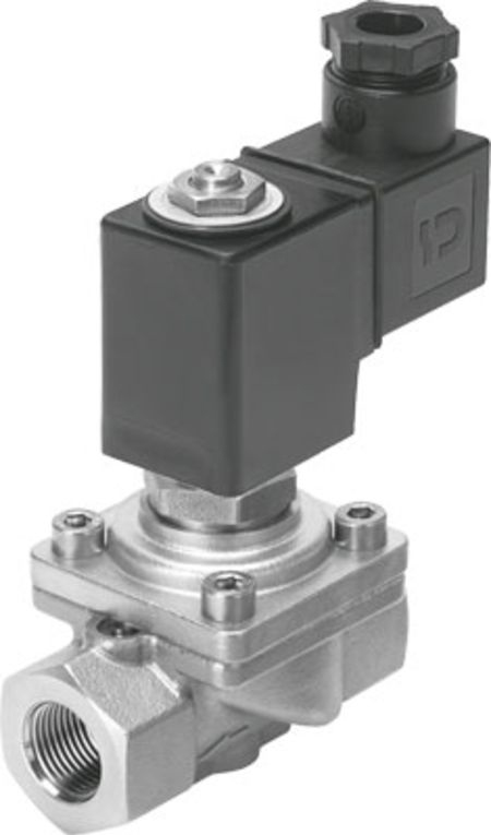 Festo 2/2 Closed, Monostable Pneumatic Solenoid/Pilot-Operated Control Valve - Electrical G 3/8 VZWF Series, 1492119