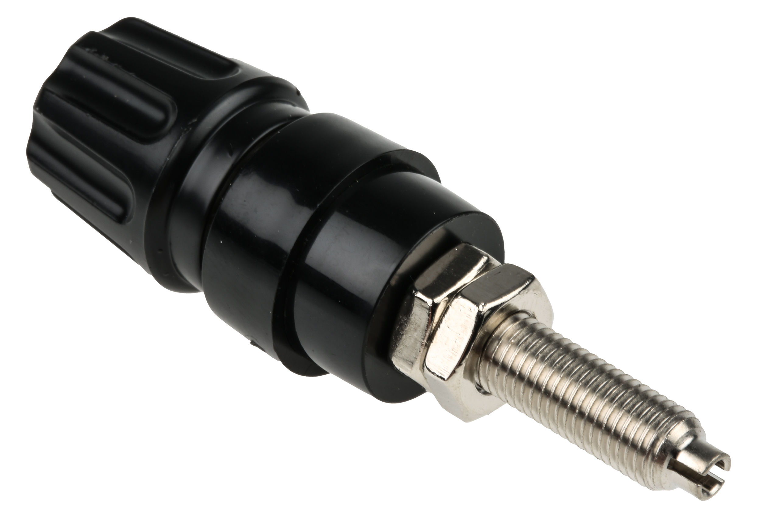 Hirschmann Test & Measurement 63A, Black Binding Post With Brass Contacts and Nickel Plated