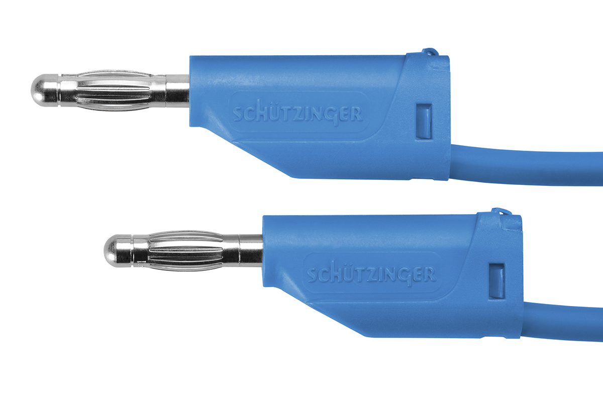 Schutzinger Test lead, 16A, 33 V ac, 70V dc, Blue, 2m Lead Length