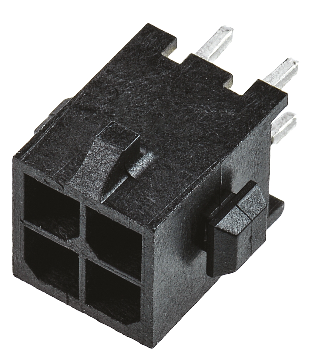 TE Connectivity Micro MATE-N-LOK Series Straight Through Hole PCB Header, 4 Contact(s), 3 mm Pitch, 2 Row, Shrouded
