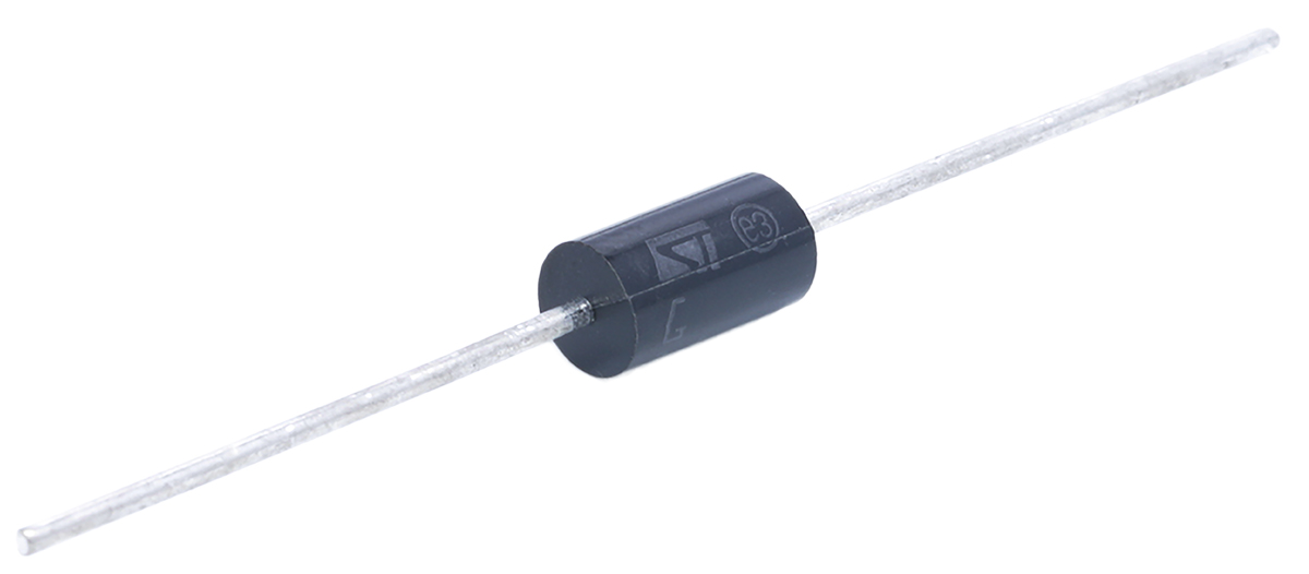 STMicroelectronics 1.5KE68CA, Bi-Directional TVS Diode, 1500W, 2-Pin DO-201