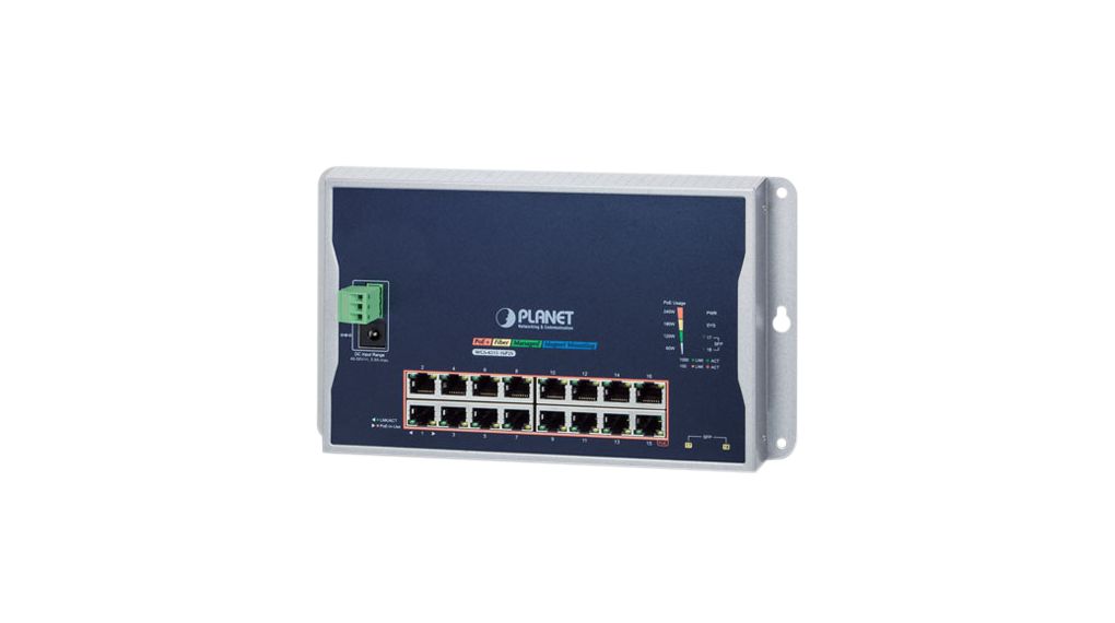 Planet WGS-4215-16P2S, Managed 16 Port Ethernet Switch With PoE