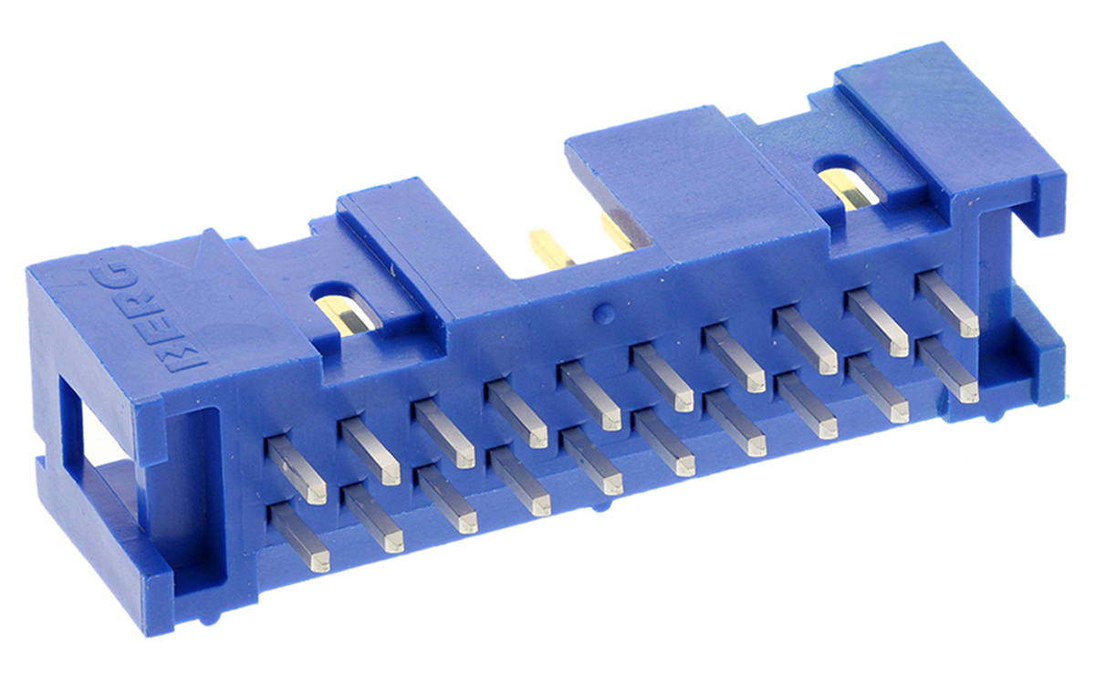 Amphenol Communications Solutions Quickie Series Straight Through Hole PCB Header, 20 Contact(s), 2.54 mm Pitch, 2 Row,