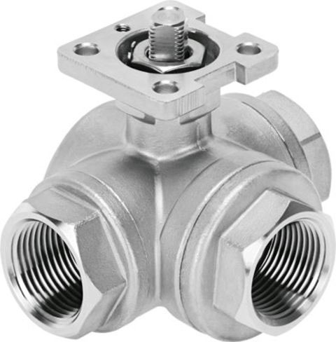 Festo Rod Lever 3/2 Pneumatic Manual Control Valve VZBE Series, 3/4, 4834299