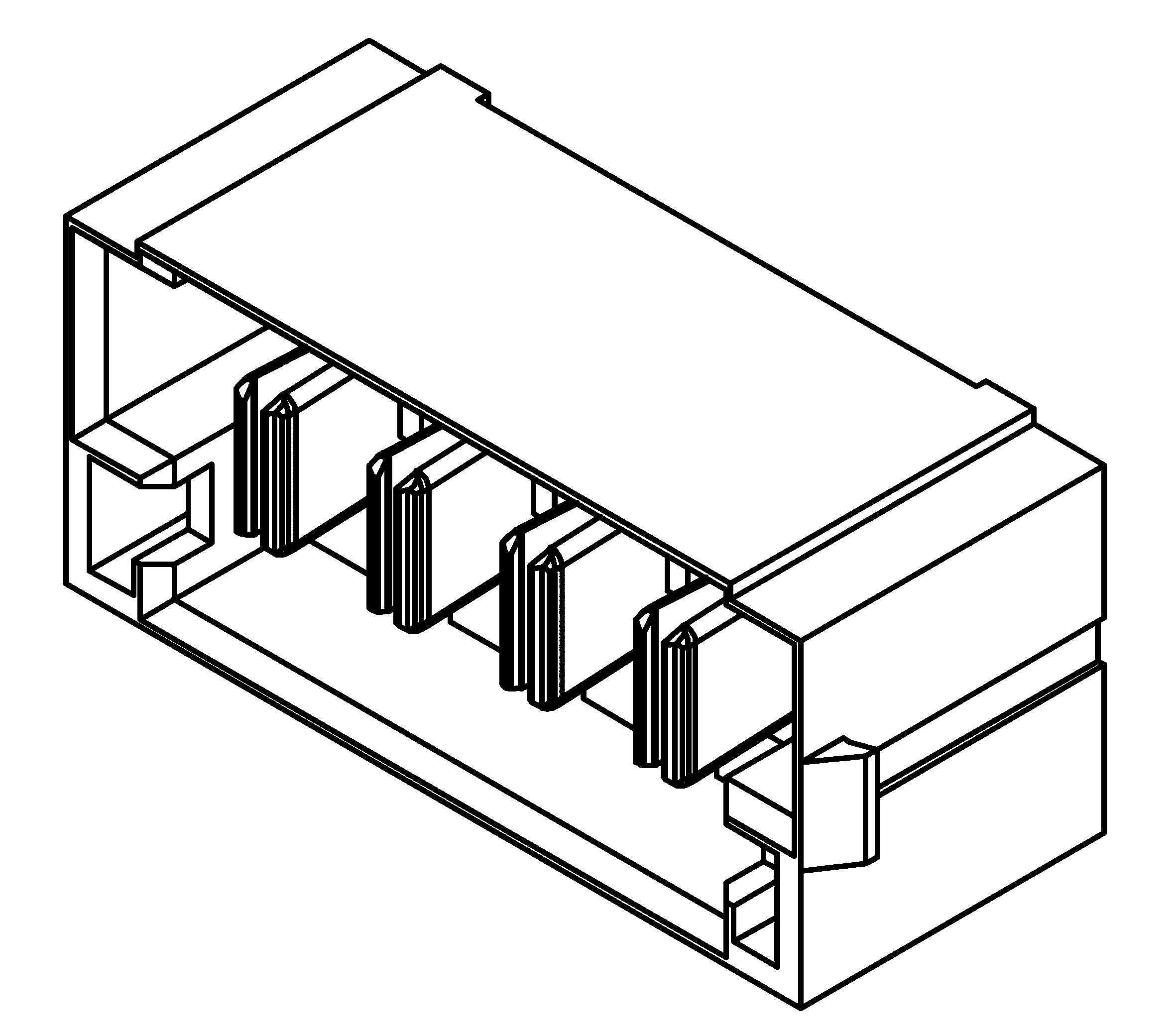 Samtec MPS Series Straight Through Hole Mount PCB Socket, 6-Contact, 1-Row, 5mm Pitch, Solder Termination