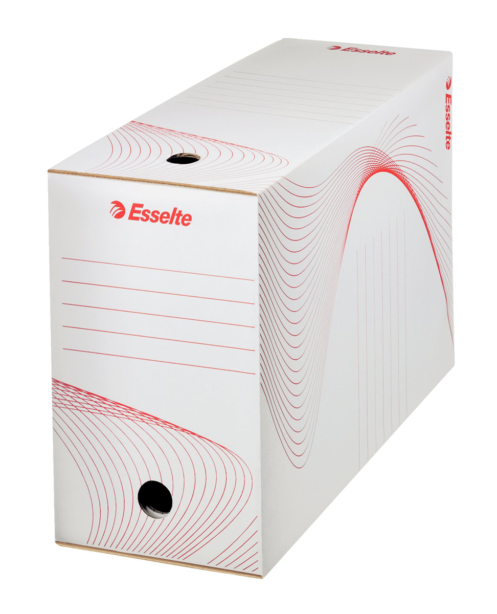 Esselte White 4 Compartment A4 Archive Box, H352mm x W150mm x D250mm