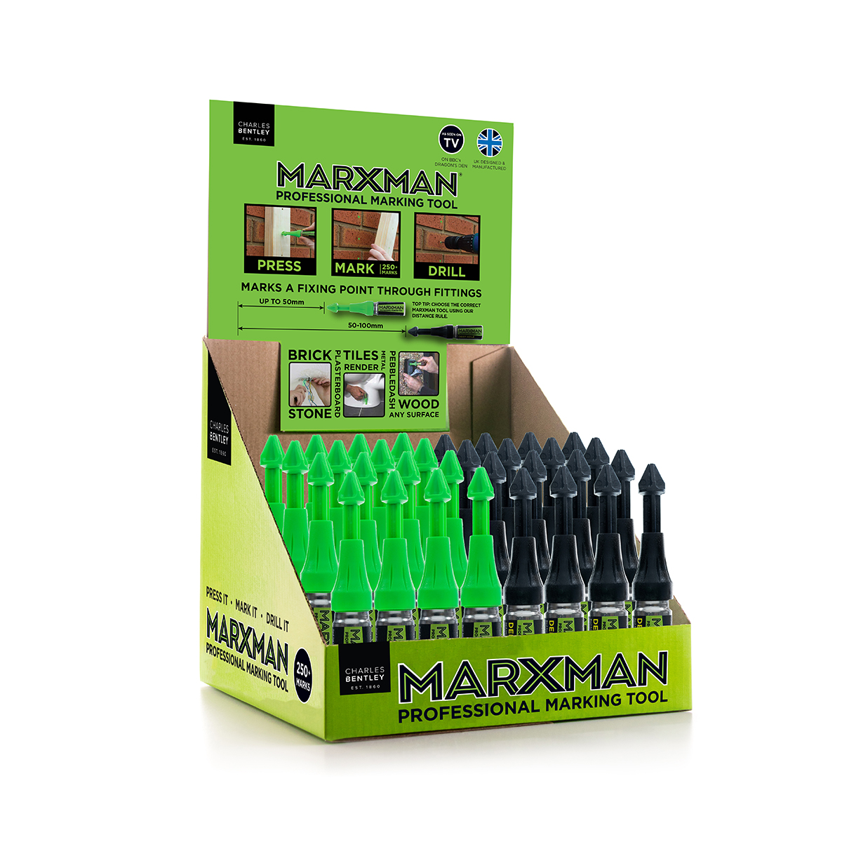Marxman Black, Green Marker Pen