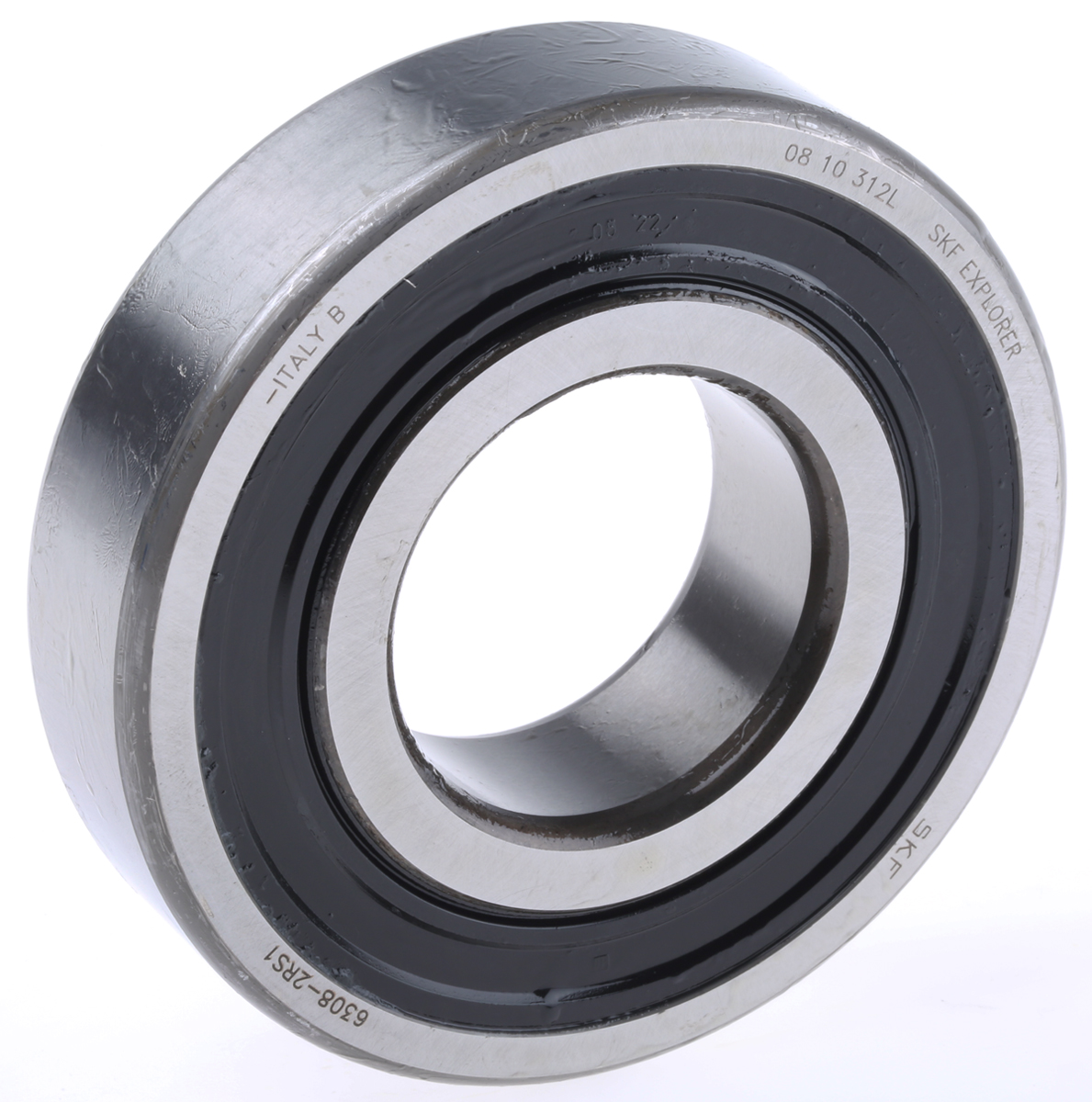 SKF 6308-2RS1 1 Row Ball Bearing - 40 mm ID, 90 mm OD