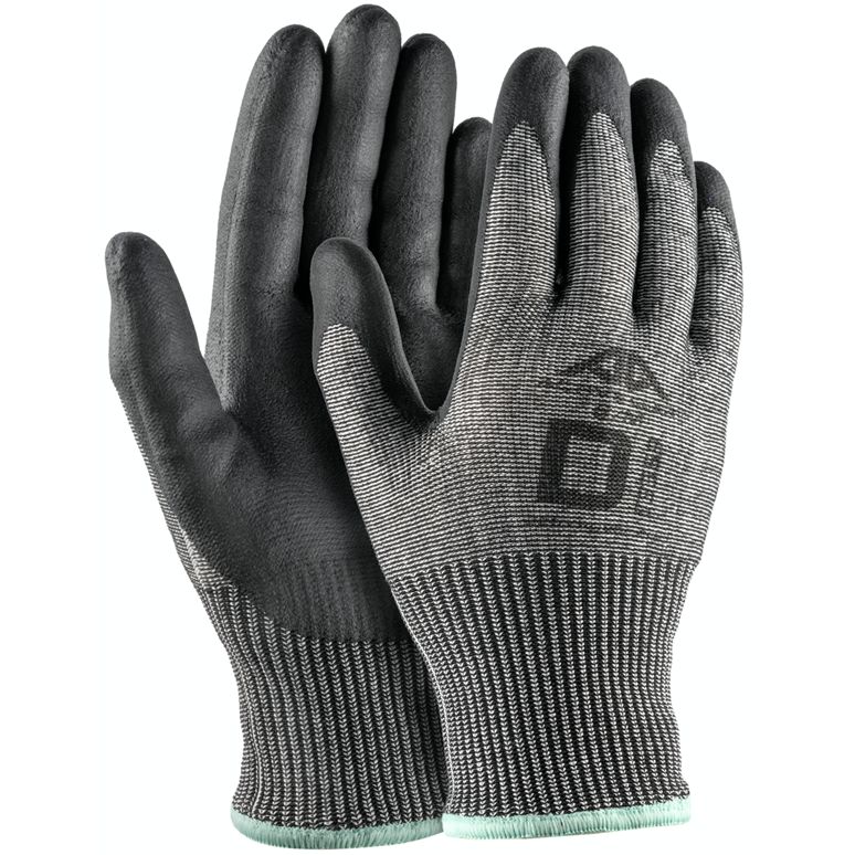 Active Gear Black, Grey Nitrile Work Gloves, Size 10/XL, Microfoam Coating