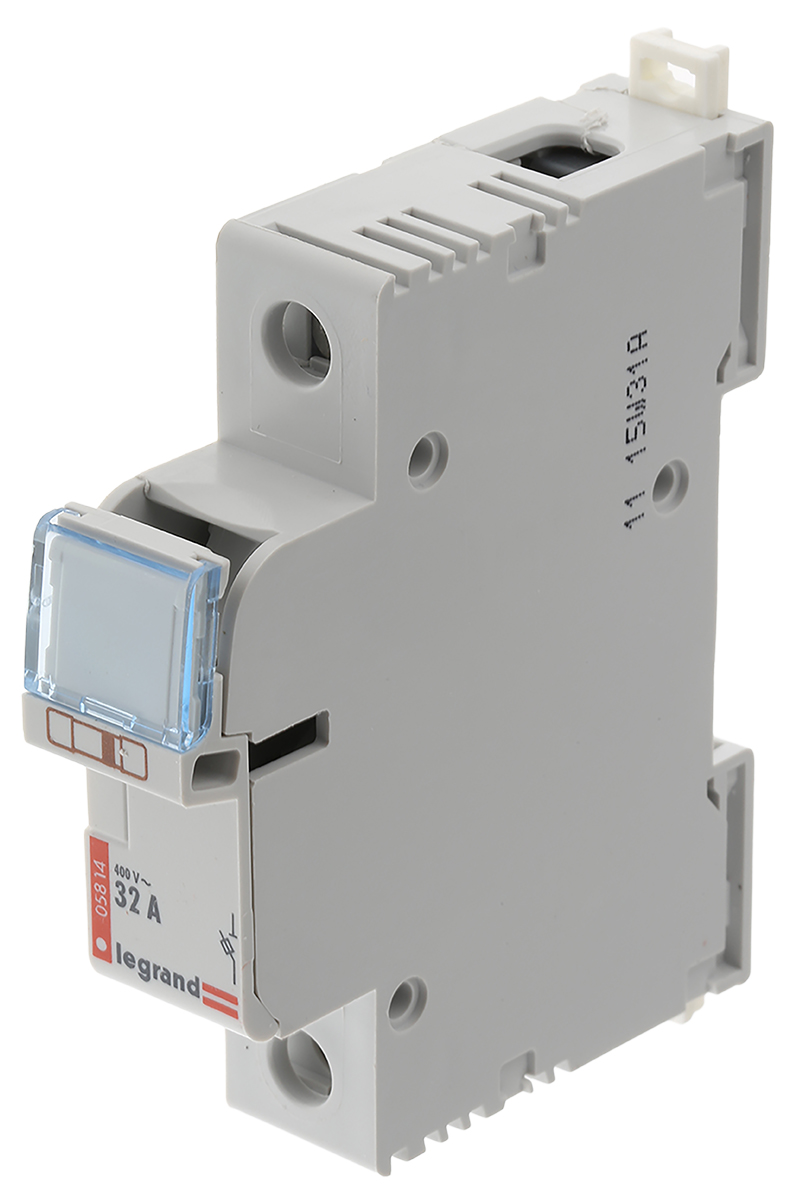 Legrand 32A Rail Mount Fuse Holder for 10 x 38mm Fuse, 1P, 400V ac