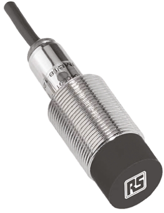 RS PRO Inductive Threaded Barrel Proximity Sensor, M18, 8 mm Detection, NPN NO, 10 → 30 V dc