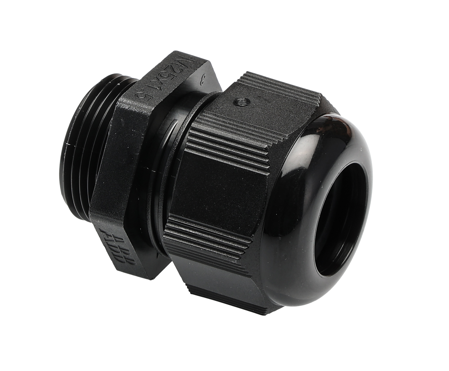ABB NCG Series Black Nylon Cable Gland, M25 Thread, 13mm min., 18mm max.