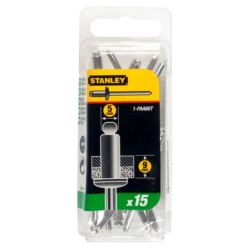 Stanley Aluminium Rivet Set Rivet, 5mm