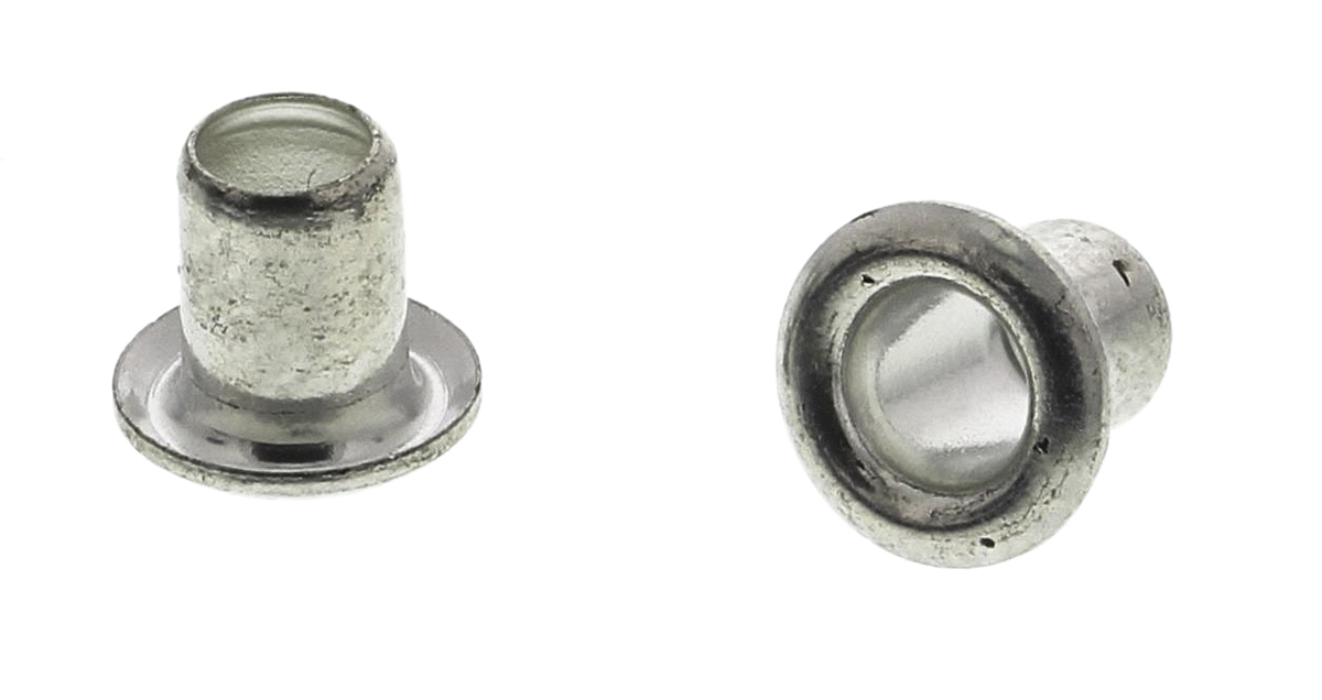 45, Wide roll eyelet PCB Rivet for 3.2mm Diameter, 4mm Length